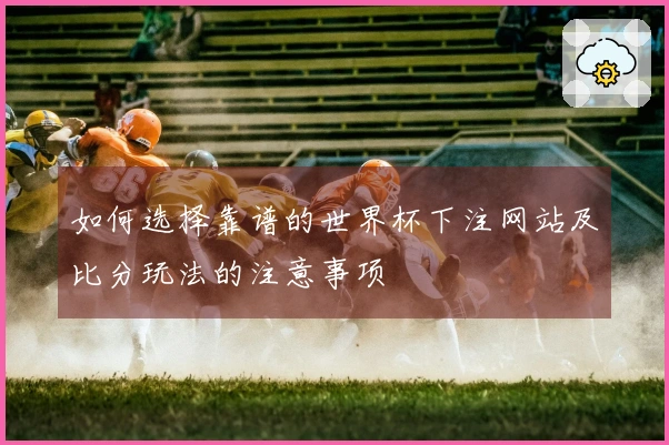 如何选择靠谱的世界杯下注网站及比分玩法的注意事项